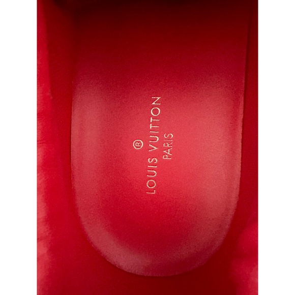Louis Vuitton Red LV Stripe Luxembourg Trainers - Picture 6 of 7